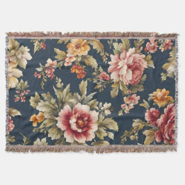Manta Hermoso patrón floral italiano