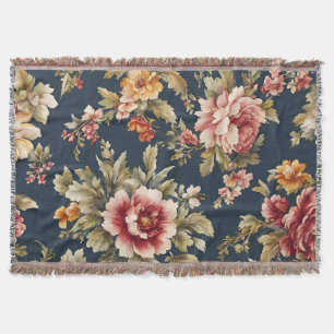 Manta Hermoso patrón floral italiano