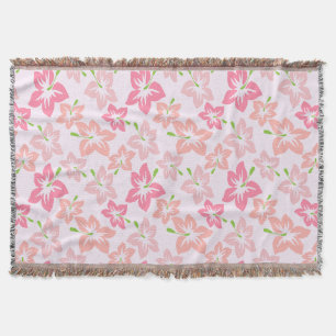 Manta Hibiscus Rosa, Flores Rosa, Patrón De Flores