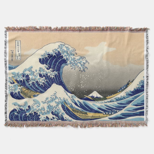 Manta Hiroshige La Gran Ola De Kanagawa (Anverso)