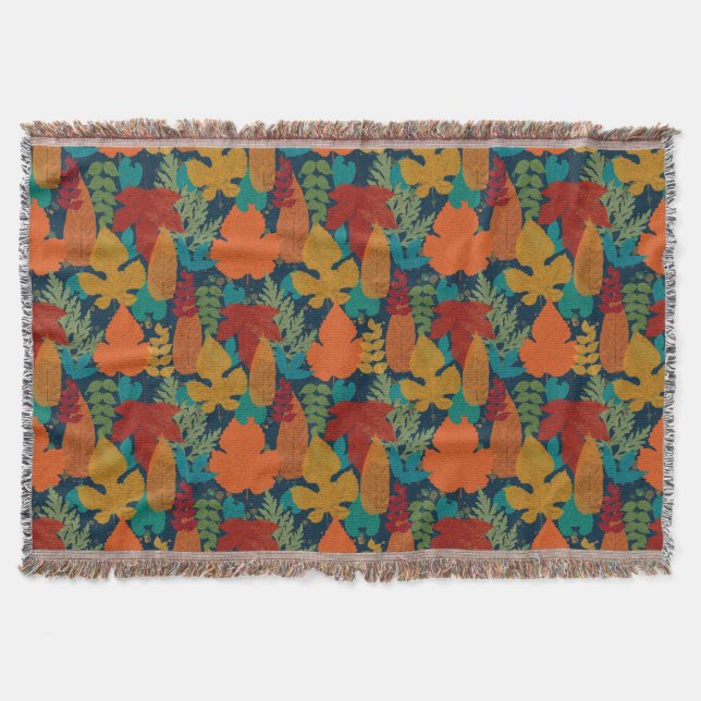 Manta Hojas de otoño (Anverso)