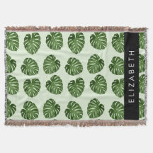 Hojas de palma, patrón tropical, nombre