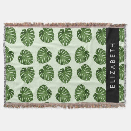 Manta Hojas de palma, patrón tropical, nombre