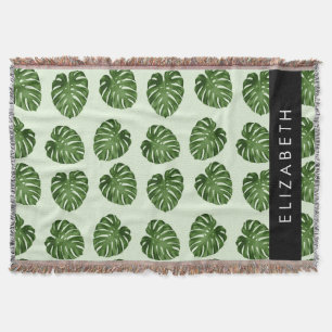 Manta Hojas de palma, patrón tropical, nombre
