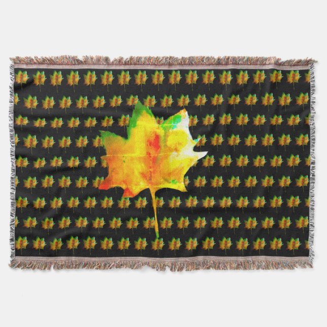 Manta Hojas otoñales (Anverso)