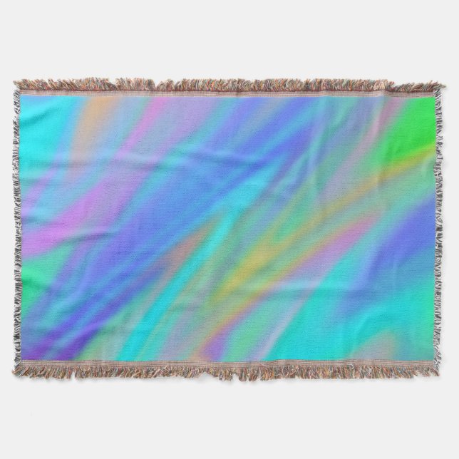 Manta Holograma lujoso de lujo azul violeta (Anverso)