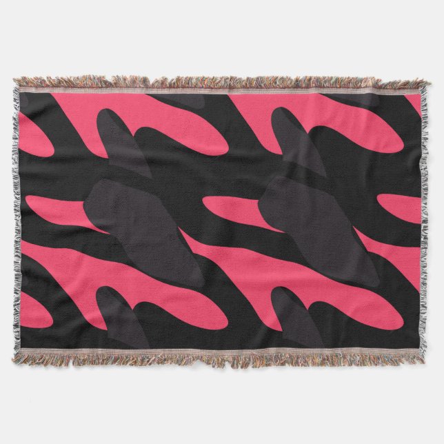 Manta Hot pink, gray and black Camo abstract (Anverso)
