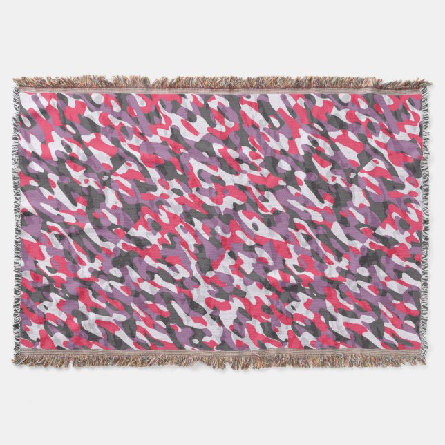 Manta Hot pink, purple and black camo abstract (Anverso)