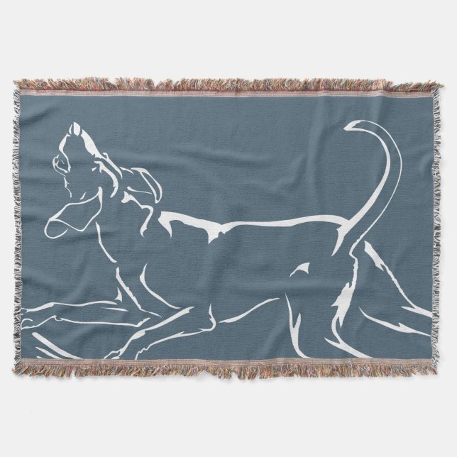 Manta Hound Dog Blanket Hunting Dog Art Throw Blanket (Anverso)