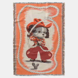 Manta huella de perro vaquero