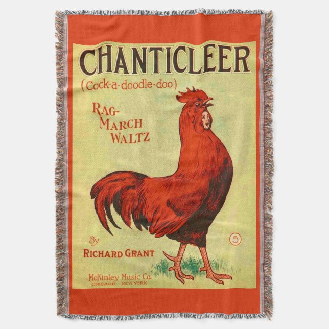 Manta Huella musical de Chanticleer 1910 (Frente vertical)