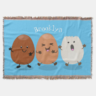 Manta Huevos kawaii lindo ilustracion personalizado dive