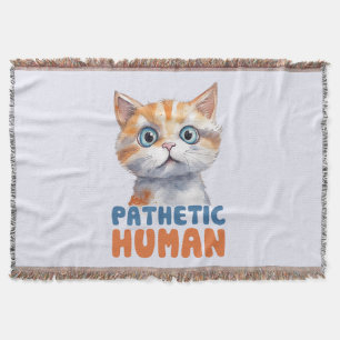 Manta Humano patético - Diseño de gato sarcástico