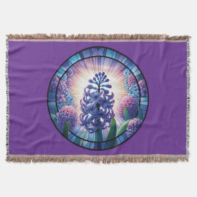 Manta Hyacinth Sained Glass Art (Anverso)