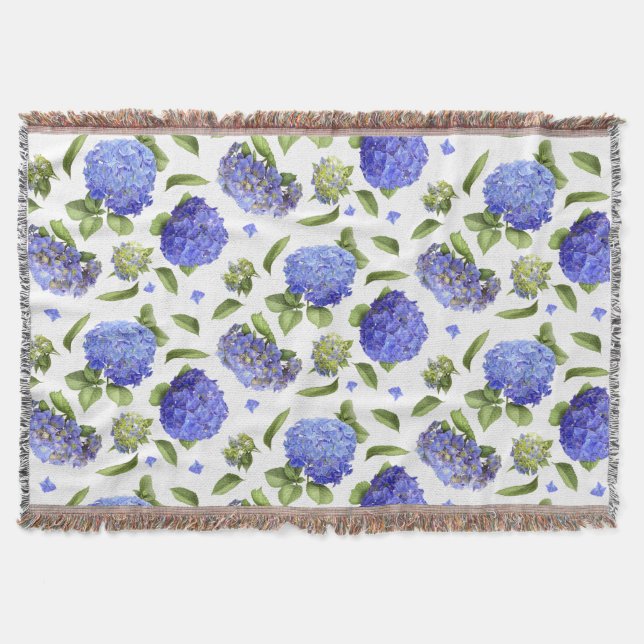 Manta Hydrangeas Blue (Anverso)