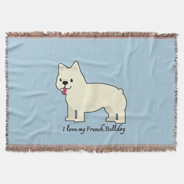 Manta I love my French Bulldog (Anverso)