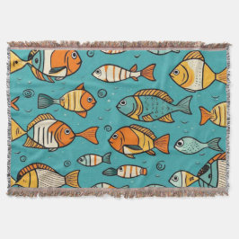 Manta Ideas de regalo de patrones de peces