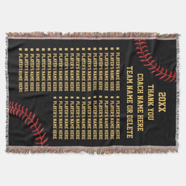 Manta Ideas del regalo del coche del béisbol o del (Anverso)