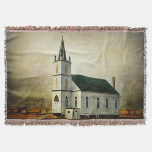 Manta Iglesia del campo texturizada Throw Blanket