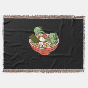 Manta Iguana Kawaii Ramen Gracioso Regalo Mascota