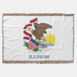 Manta Illinois State Flag Print Patriotic