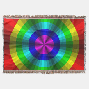 Manta Ilusión óptica con manto de lanzamiento arco iris