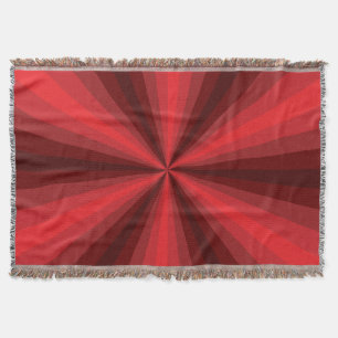 Manta Ilusión óptica Red Throw Blanket