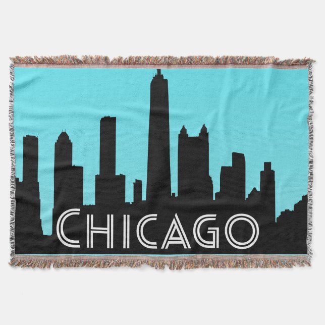 Manta Ilustracion aéreo de Chicago (Anverso)