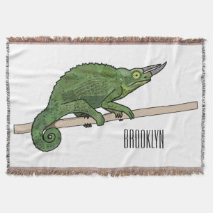 Manta Ilustracion chameleon personalizado de Jackson