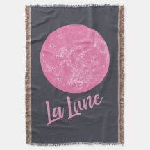 Ilustracion cutáneo rosa lunar francés La lune azu