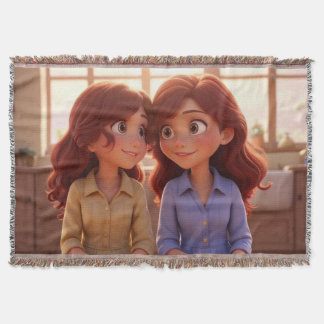 Manta Ilustración de arte de hermanas Bond – Hermosas he
