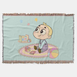 Manta Ilustracion de niño asombroso