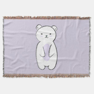 Manta Ilustracion de oso polar lindo
