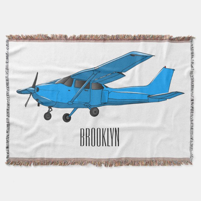 Manta Ilustracion de personalizado de aviones (Anverso)