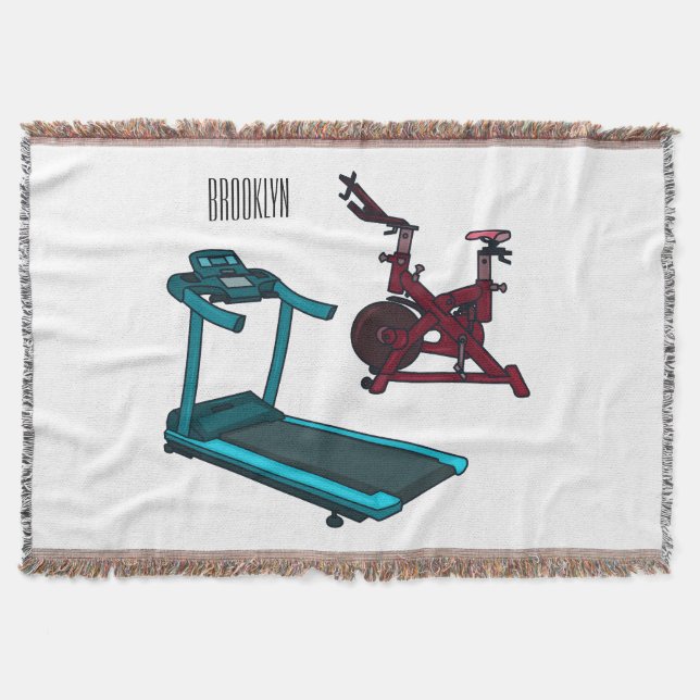 Manta Ilustracion de personalizado de bicicletas de hila (Anverso)