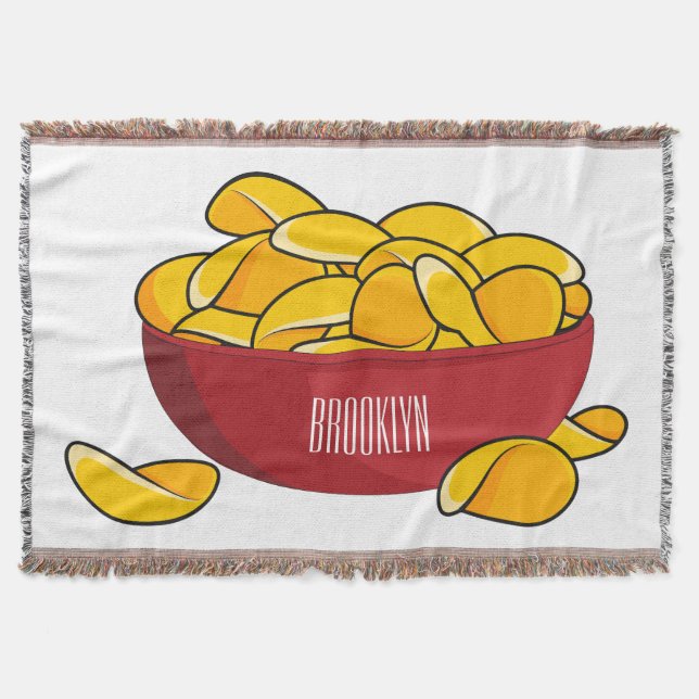 Manta Ilustracion de personalizado de chips de papa (Anverso)