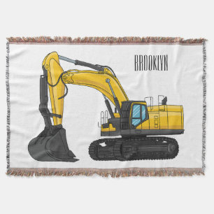 Manta Ilustracion de personalizado de excavadora de rast