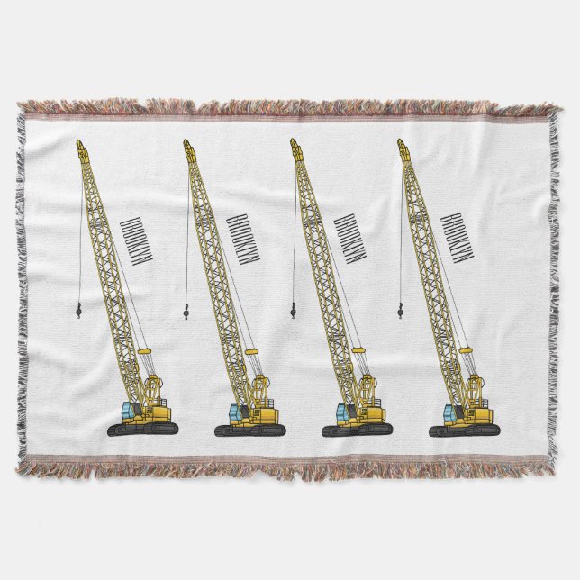 Manta Ilustracion de personalizado de excavadora Draglin (Anverso)