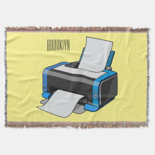 Manta Ilustracion de personalizado de impresora