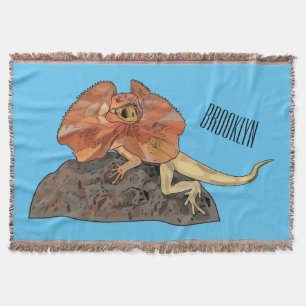 Manta Ilustracion de personalizado de lagarto de cuello 