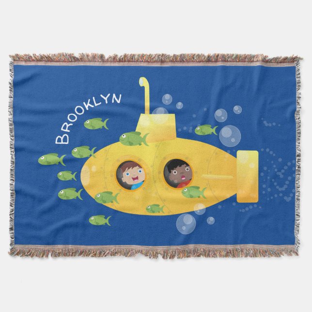 Manta Ilustracion de personalizado de pescado submarino  (Anverso)