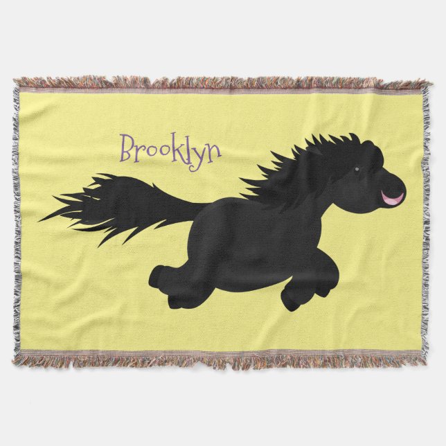 Manta Ilustracion de personalizado del pony de Shetland  (Anverso)