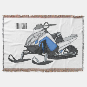 Manta Ilustracion de personalizado para motos de nieve