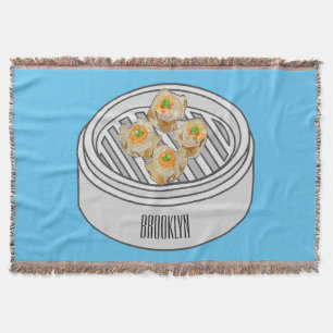 Manta Ilustracion de Shumai dim sum personalizado