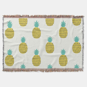 Manta Ilustracion Divertido Vintage Pineapple Seamless.