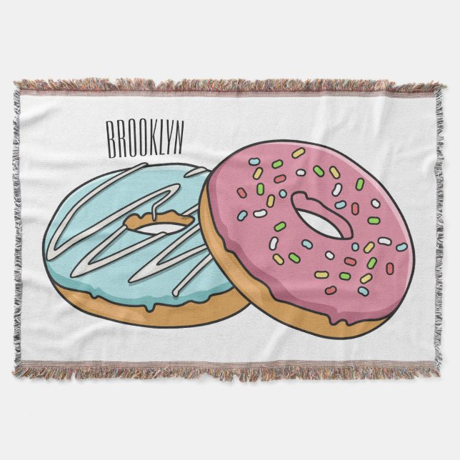 Manta Ilustracion Donut personalizado (Anverso)