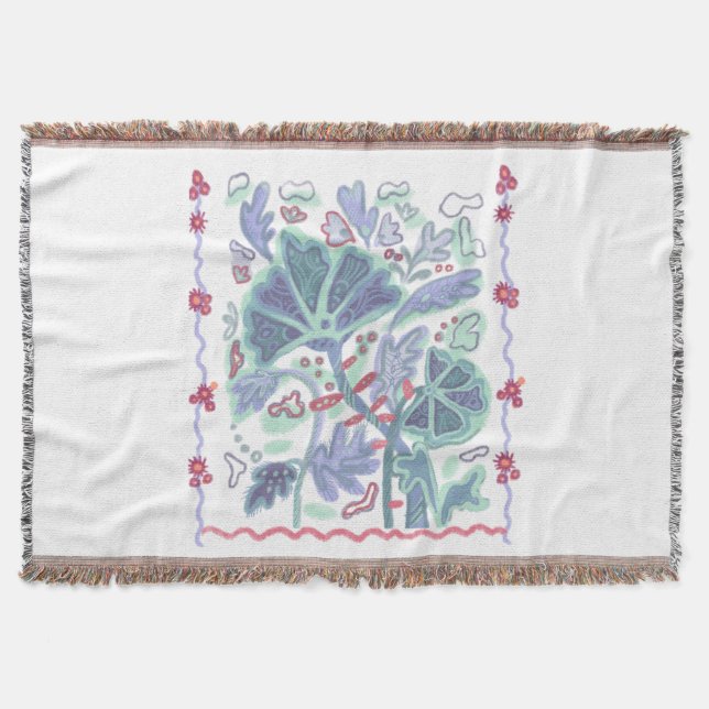 Manta Ilustracion floral (Anverso)