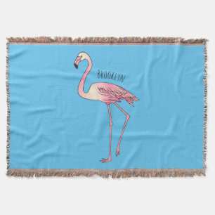 Manta Ilustracion personalizado de aves de Flamingo