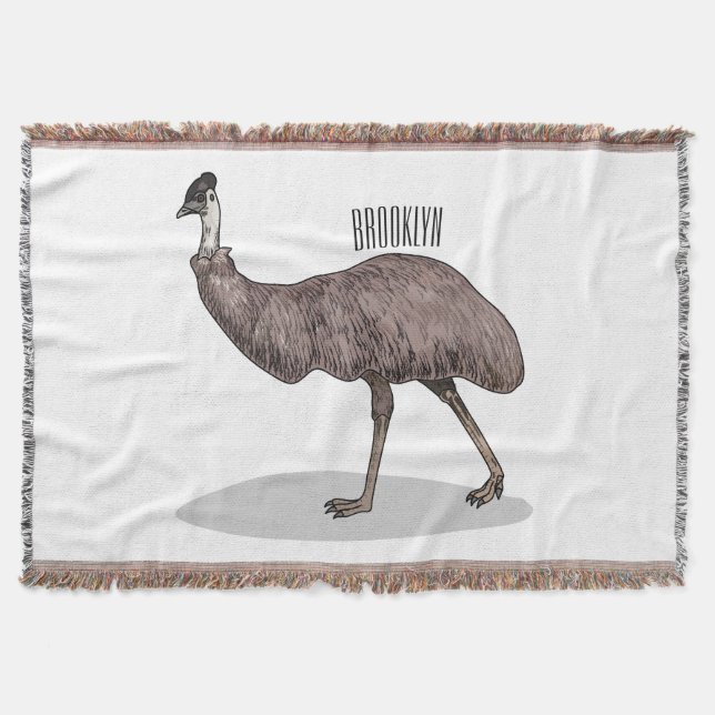 Manta Ilustracion personalizado de aves de la Uem (Anverso)