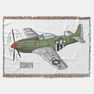 Manta Ilustracion personalizado de avión militar